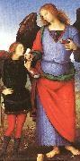 PERUGINO, Pietro Tobias with the Angel Raphael sgh Spain oil painting artist